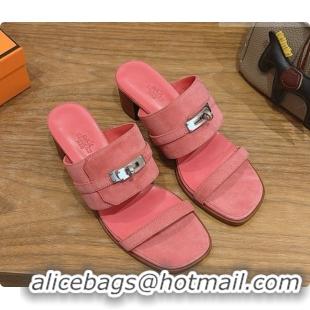Buy Discount Hermes Ninon 50 Sandal in Suede H080720 Pink 2026
