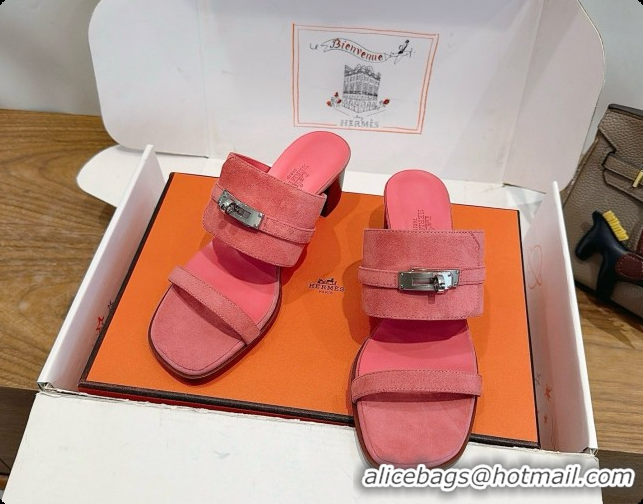 Buy Discount Hermes Ninon 50 Sandal in Suede H080720 Pink 2026
