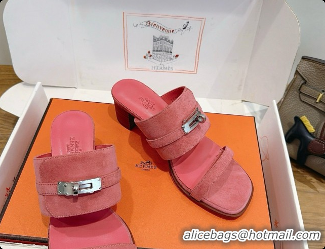 Buy Discount Hermes Ninon 50 Sandal in Suede H080720 Pink 2026