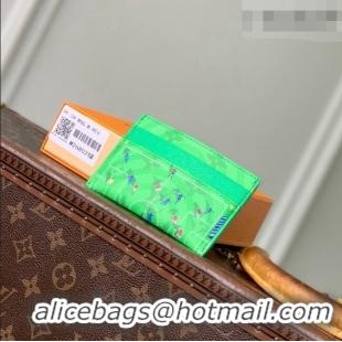 Discount Design Louis Vuitton Double Card Holder in Soccer Green Monogram Canvas M26802 2026