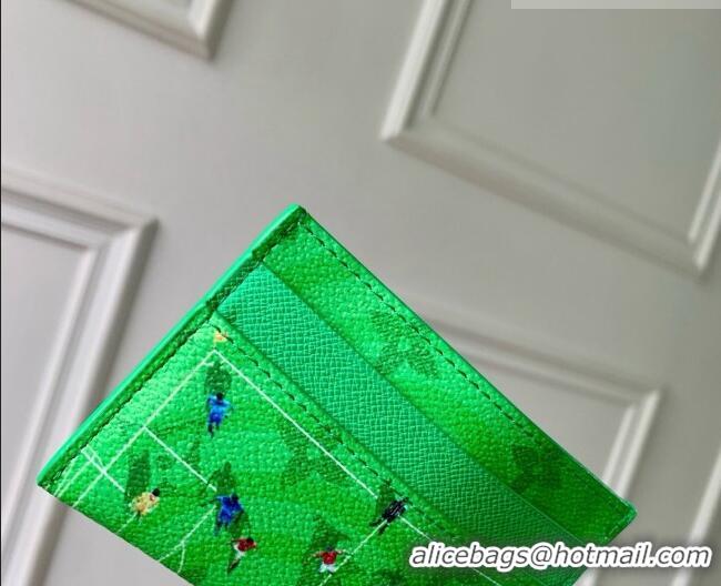 Discount Design Louis Vuitton Double Card Holder in Soccer Green Monogram Canvas M26802 2026