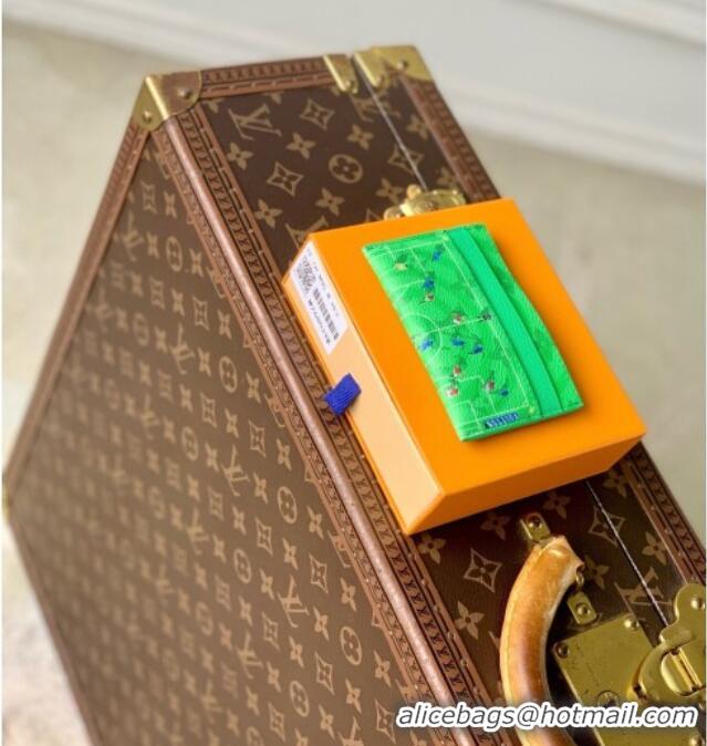 Discount Design Louis Vuitton Double Card Holder in Soccer Green Monogram Canvas M26802 2026