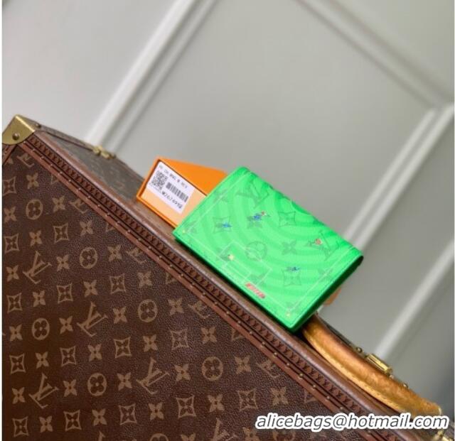 Famous Brand Louis Vuitton Passport Cover in Soccer Green Monogram Canvas M26749 2026