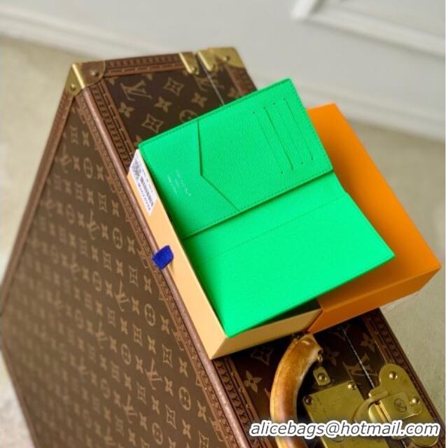 Famous Brand Louis Vuitton Passport Cover in Soccer Green Monogram Canvas M26749 2026