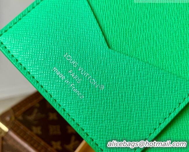Famous Brand Louis Vuitton Passport Cover in Soccer Green Monogram Canvas M26749 2026