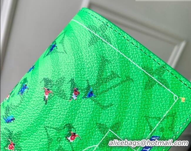 Famous Brand Louis Vuitton Passport Cover in Soccer Green Monogram Canvas M26749 2026