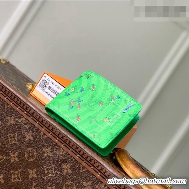 Top Grade Louis Vuitton Multiple Wallet in Soccer Green Monogram Canvas M28809 2026