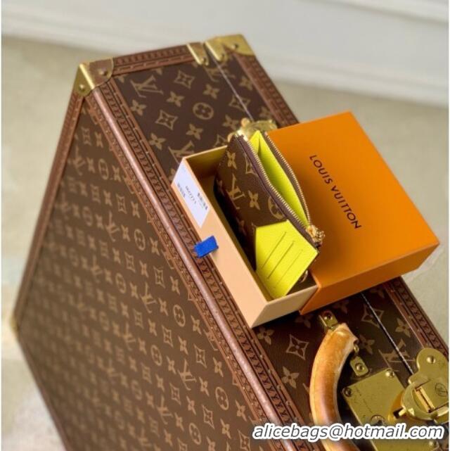 Top Quality Louis Vuitton Monogram Porto Cults Romy Card Case M27771 Yellow 2026