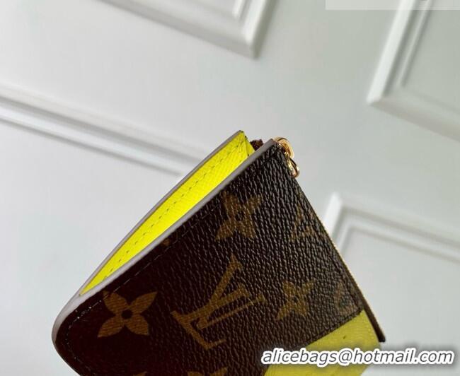 Top Quality Louis Vuitton Monogram Porto Cults Romy Card Case M27771 Yellow 2026