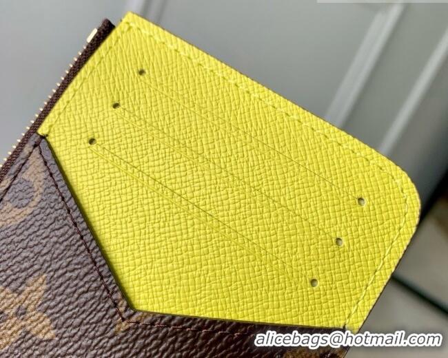 Top Quality Louis Vuitton Monogram Porto Cults Romy Card Case M27771 Yellow 2026