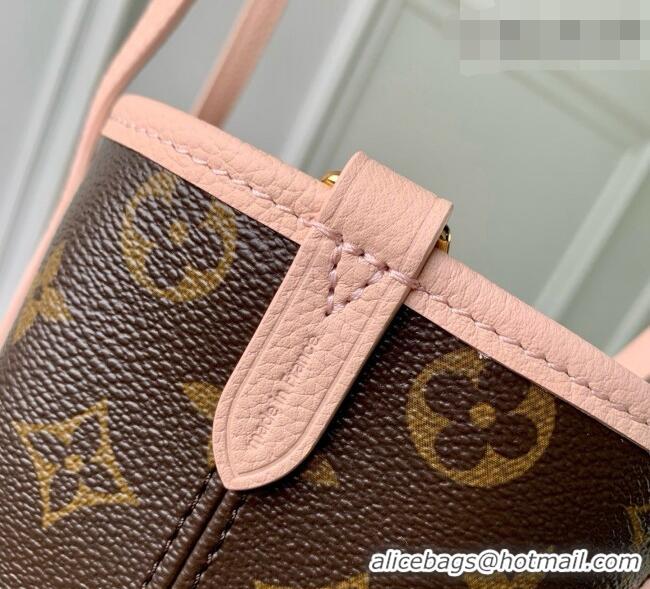 Promotional Louis Vuitton Neverfull Inside Out BB Bag in Monogram Canvas & Cowhide Leather M28236 Limestone Pink 2026