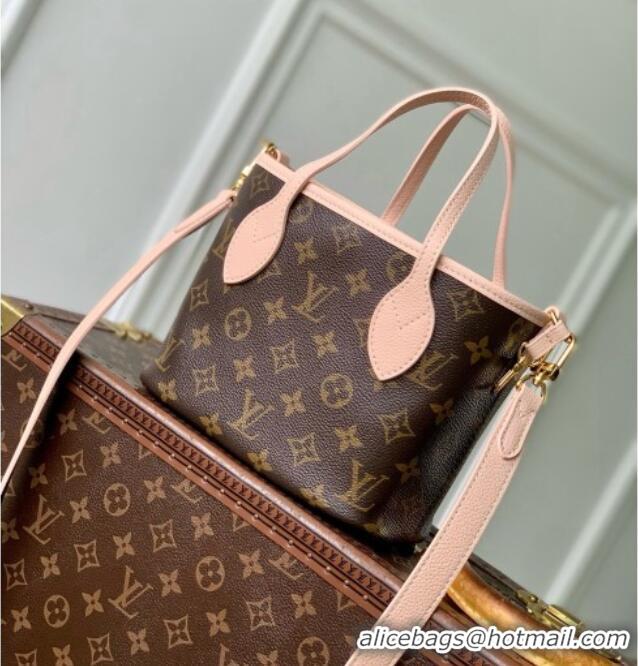 Promotional Louis Vuitton Neverfull Inside Out BB Bag in Monogram Canvas & Cowhide Leather M28236 Limestone Pink 2026