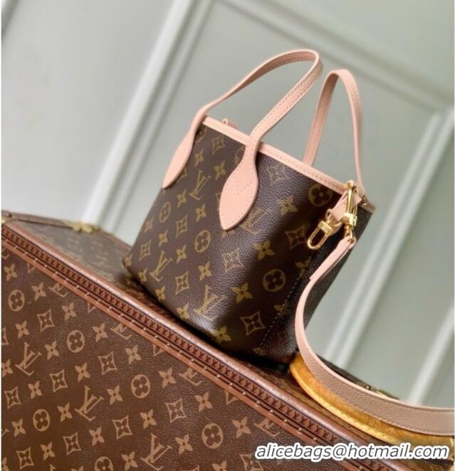 Promotional Louis Vuitton Neverfull Inside Out BB Bag in Monogram Canvas & Cowhide Leather M28236 Limestone Pink 2026