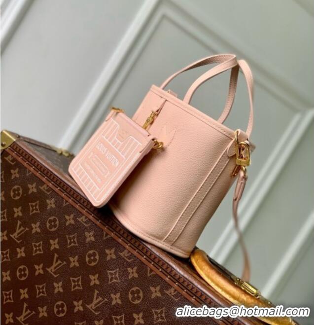 Promotional Louis Vuitton Neverfull Inside Out BB Bag in Monogram Canvas & Cowhide Leather M28236 Limestone Pink 2026