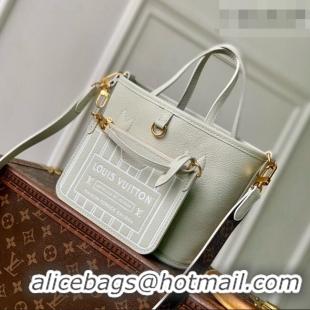 Top Design Louis Vuitton Neverfull Inside Out BB Bag in Monogram Canvas & Cowhide Leather M28236 Celadon Green 2026