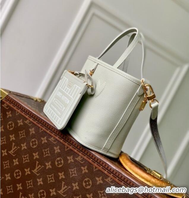 Top Design Louis Vuitton Neverfull Inside Out BB Bag in Monogram Canvas & Cowhide Leather M28236 Celadon Green 2026