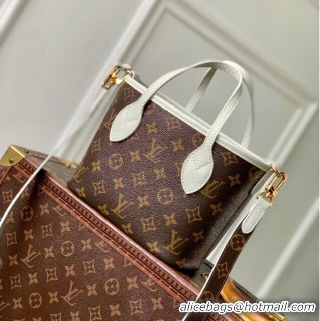 Top Design Louis Vuitton Neverfull Inside Out BB Bag in Monogram Canvas & Cowhide Leather M28236 Celadon Green 2026