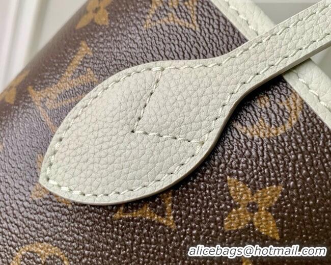 Top Design Louis Vuitton Neverfull Inside Out BB Bag in Monogram Canvas & Cowhide Leather M28236 Celadon Green 2026