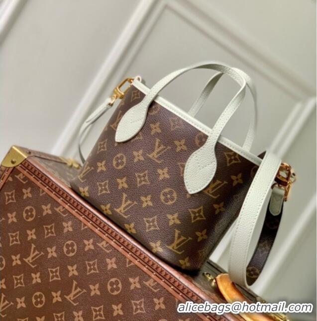 Top Design Louis Vuitton Neverfull Inside Out BB Bag in Monogram Canvas & Cowhide Leather M28236 Celadon Green 2026