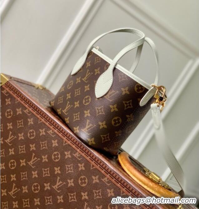 Top Design Louis Vuitton Neverfull Inside Out BB Bag in Monogram Canvas & Cowhide Leather M28236 Celadon Green 2026