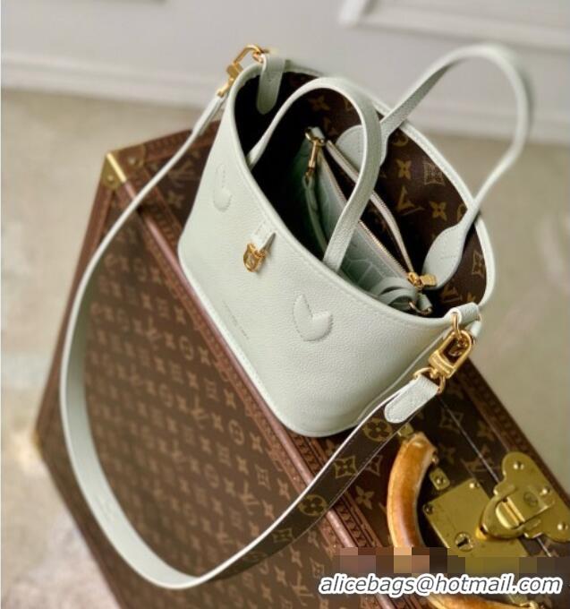 Top Design Louis Vuitton Neverfull Inside Out BB Bag in Monogram Canvas & Cowhide Leather M28236 Celadon Green 2026