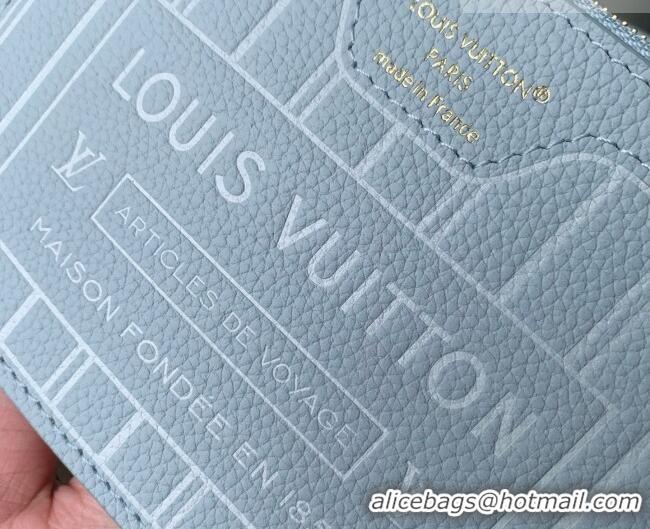 Best Quality Louis Vuitton Neverfull Inside Out BB Bag in Monogram Canvas & Cowhide Leather M28336 Sky Blue 2026