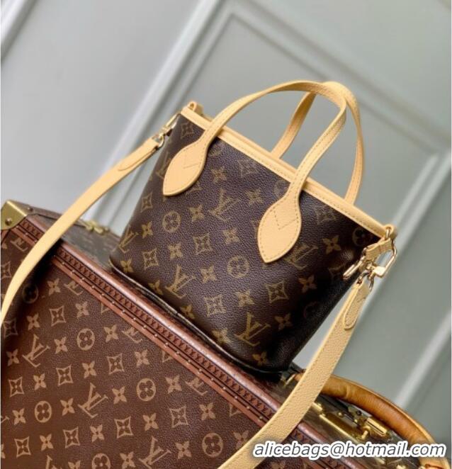 Well Crafted Louis Vuitton Neverfull Inside Out BB Bag in Monogram Canvas & Cowhide Leather M29228 Yellow 2026