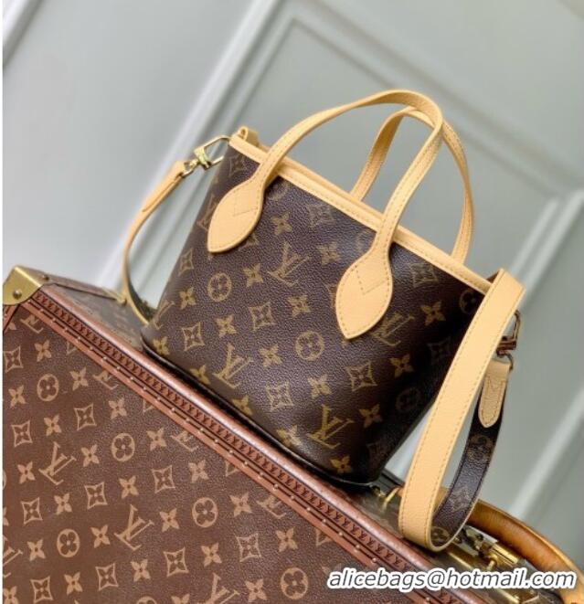 Well Crafted Louis Vuitton Neverfull Inside Out BB Bag in Monogram Canvas & Cowhide Leather M29228 Yellow 2026