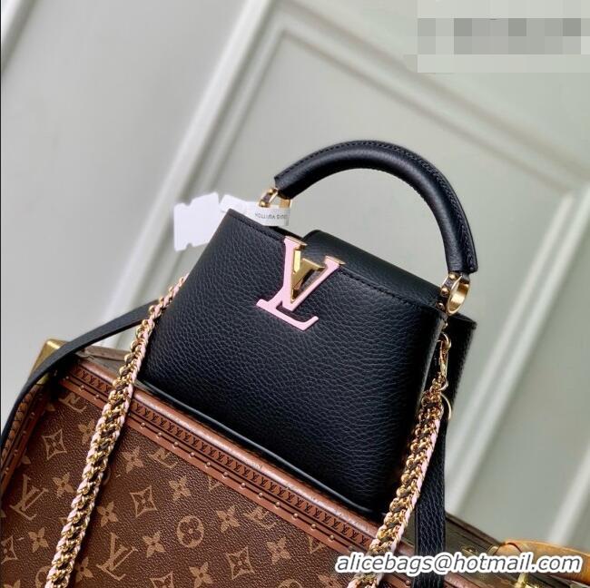 Super Quality Louis Vuitton Capucines Mini Bag in Black Taurillon Leather M29439 2026