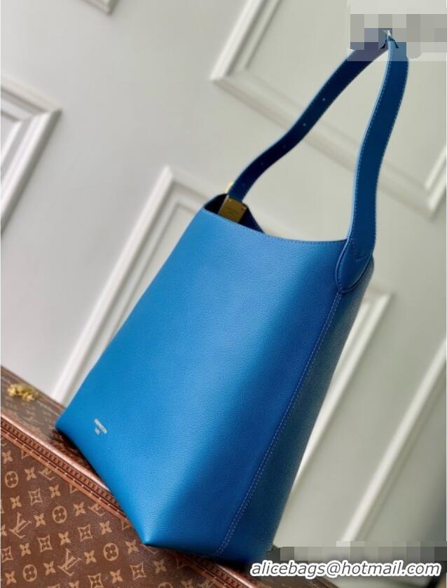 Best Price Louis Vuitton Low Key Hobo MM Bag in Blue Calfskin M24856 Blue 2026