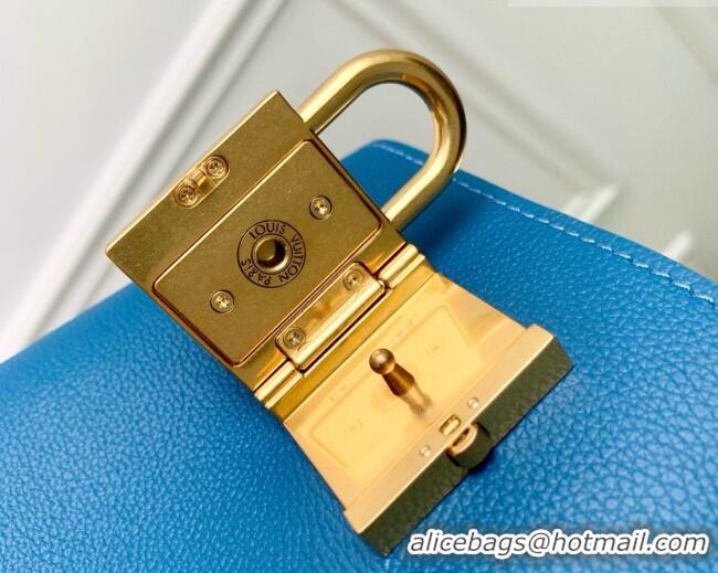 Famous Brand Louis Vuitton Low Key Cabas MM Bag in Blue Calfskin M25341 Blue 2026