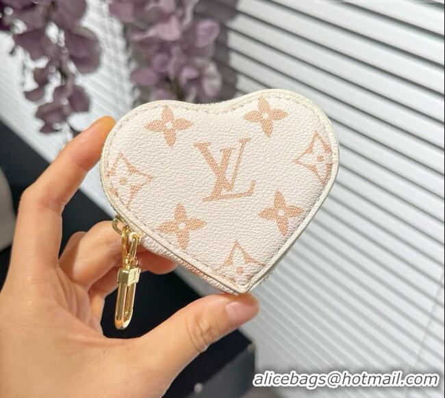Buy Cheap Louis Vuitton Heart Coin Purse M26575 LV081938 White 2026