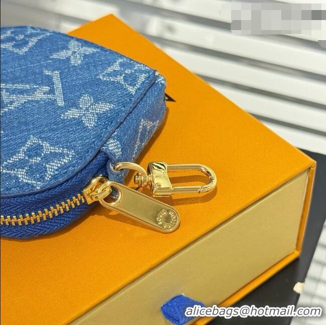 Good Looking Louis Vuitton Heart Coin Purse M26575 LV081939 Denim Blue 2026