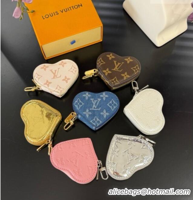 Good Looking Louis Vuitton Heart Coin Purse M26575 LV081939 Denim Blue 2026