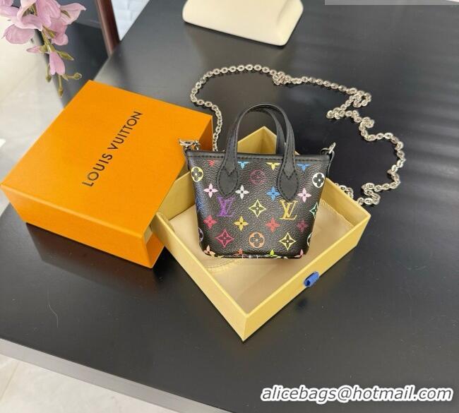 Luxury Cheap Louis Vuitton Nano Neverfull Card Holder M29557 LV081942 Black 2026