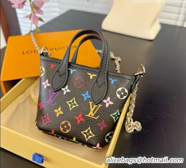 Luxury Cheap Louis Vuitton Nano Neverfull Card Holder M29557 LV081942 Black 2026