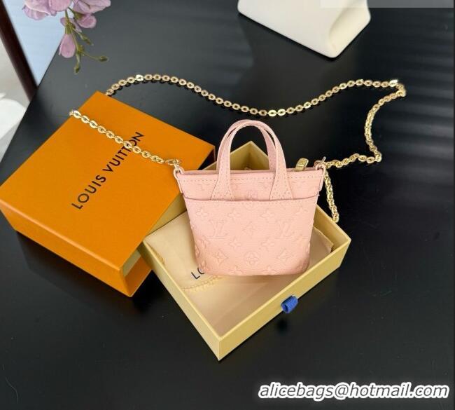 Luxury Cheap Louis Vuitton Nano Neverfull Card Holder M29557 LV081945 Pink 2026