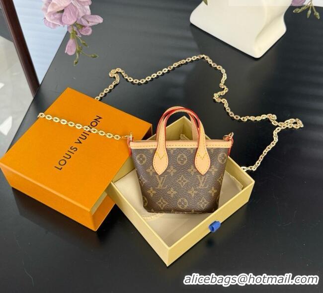 Modern Classic Louis Vuitton Nano Neverfull Card Holder M29557 LV081946 Brown 2026