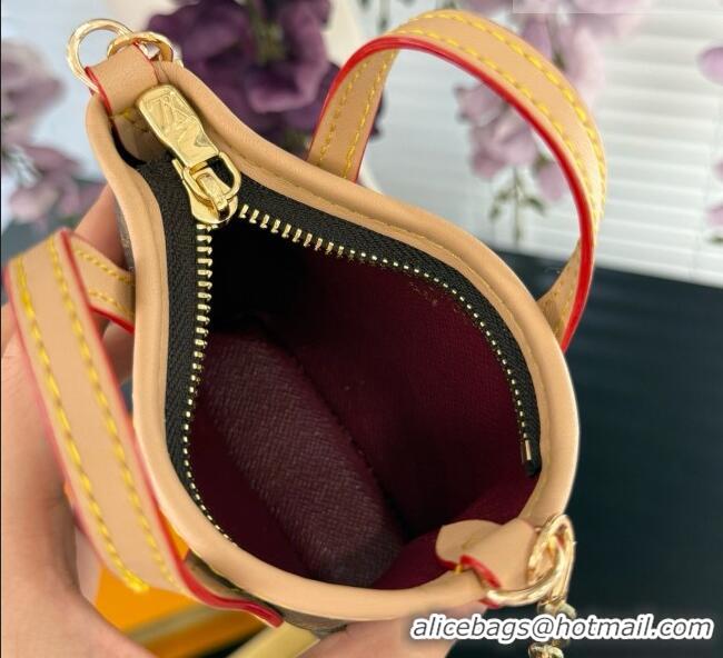 Modern Classic Louis Vuitton Nano Neverfull Card Holder M29557 LV081946 Brown 2026
