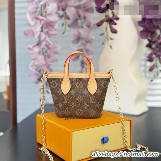 Modern Classic Louis Vuitton Nano Neverfull Card Holder M29557 LV081946 Brown 2026