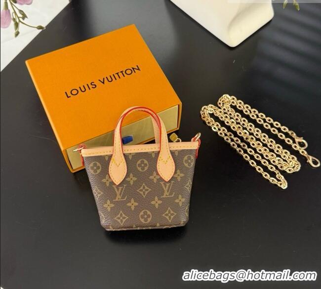 Modern Classic Louis Vuitton Nano Neverfull Card Holder M29557 LV081946 Brown 2026