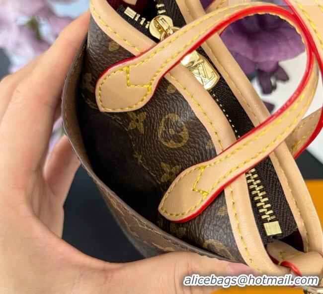 Modern Classic Louis Vuitton Nano Neverfull Card Holder M29557 LV081946 Brown 2026