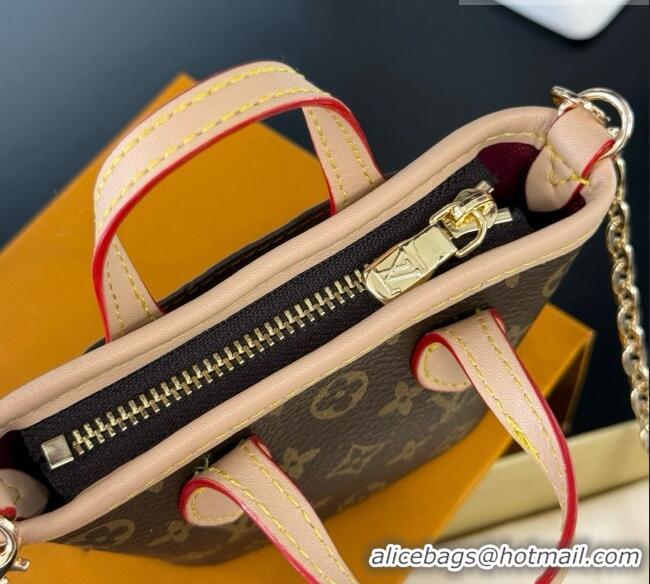 Modern Classic Louis Vuitton Nano Neverfull Card Holder M29557 LV081946 Brown 2026