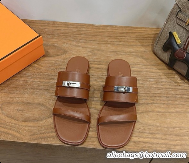 Good Looking Hermes Nina Sandal in Calfskin H080730 Brown 2026