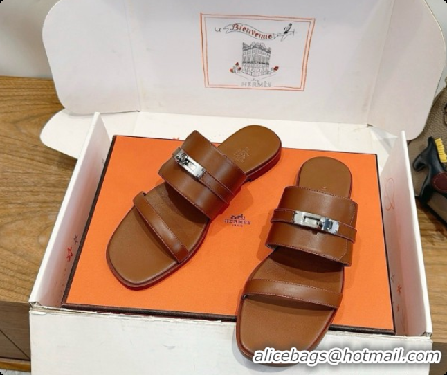 Good Looking Hermes Nina Sandal in Calfskin H080730 Brown 2026