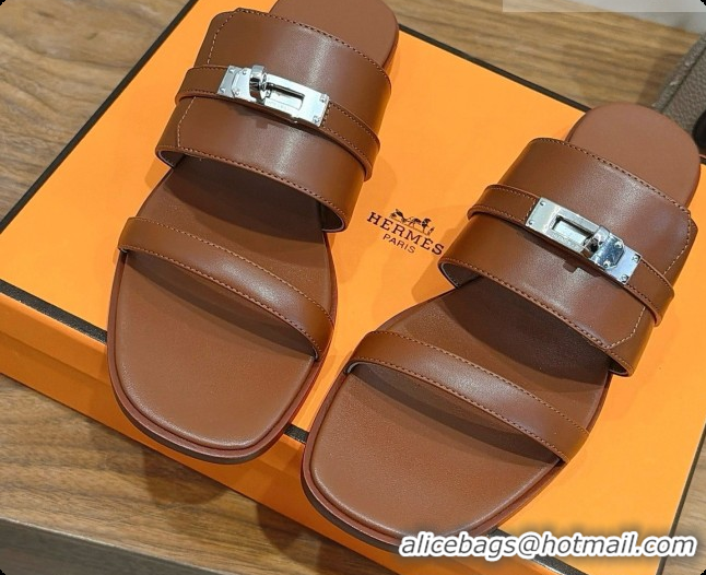 Good Looking Hermes Nina Sandal in Calfskin H080730 Brown 2026