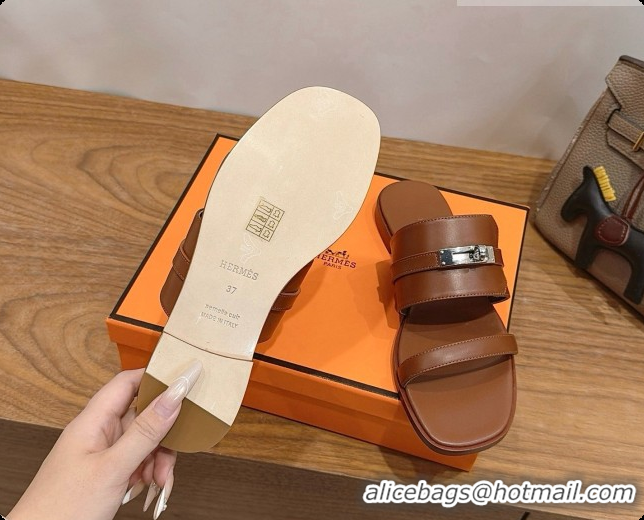 Good Looking Hermes Nina Sandal in Calfskin H080730 Brown 2026
