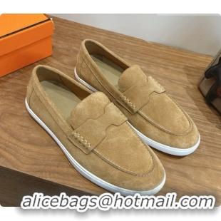 Good Product Hermes Job loafers in Suede H080743 Brown 2026