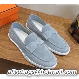 Pretty Style Hermes Job loafers in Suede H080745 Light Grey 2026