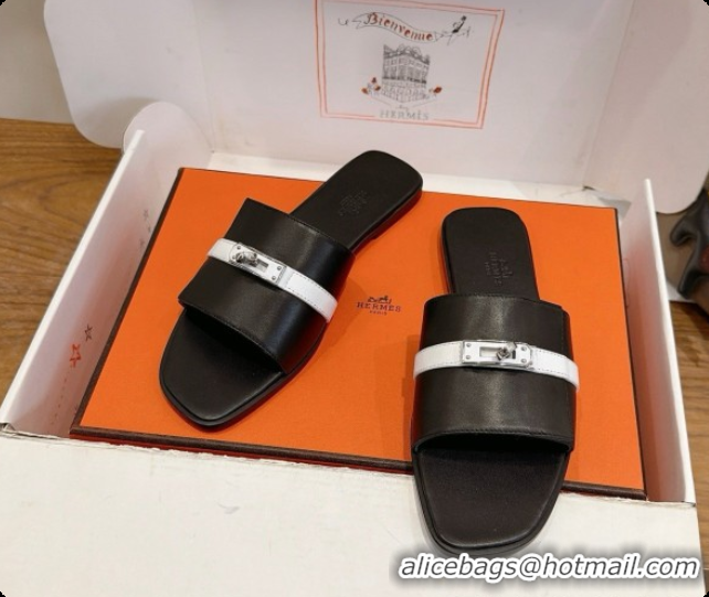 Sophisticated Hermes Giulia sandal in Calfskin with Kelly Buckle H080756 Grey 2026